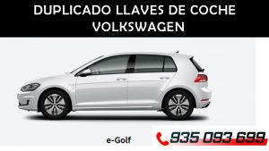 Copia de llaves coche Volkswagen Golf